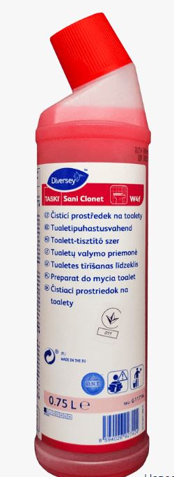 Diversey TASKI Sani Clonet, 0,75L / Таскі Сані Клонет 0,75л Засіб для миття забруднень з внутрішньої чаші унітазів